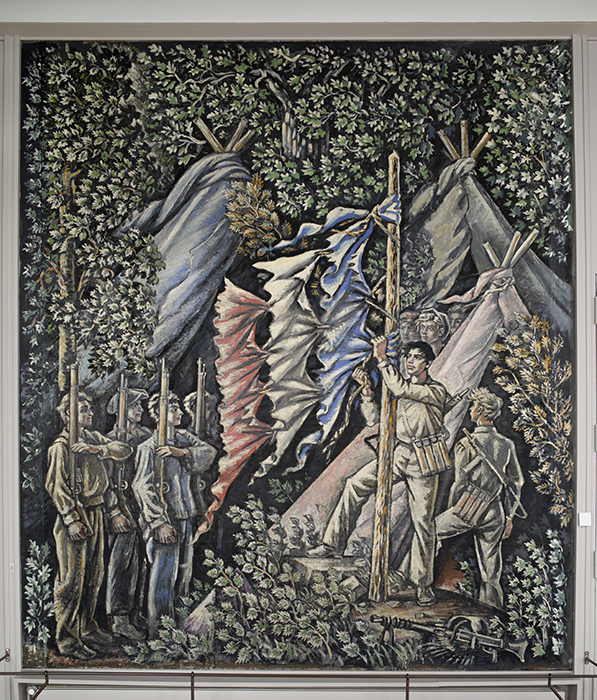 Le salut au drapeau.