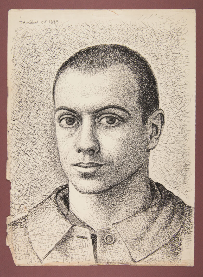 autoportrait. Encre de chine. 1933
